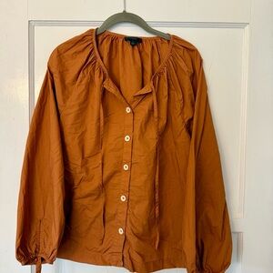 J. Crew Terracotta Blouse
